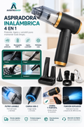 Aspiradora de Mano Inalámbrica 4 en 1 KH-128 – Portátil, Ligera y Recargable USB-C